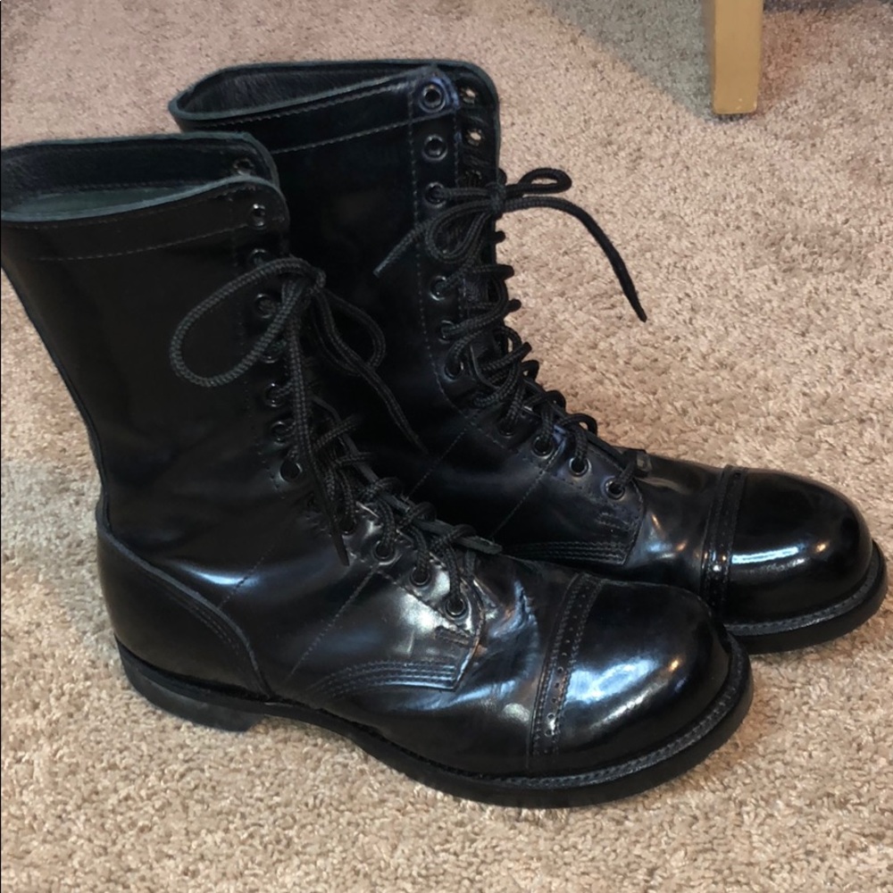 Boots combat cold weather jump. Black 10 1/2